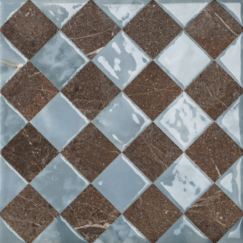 DC Amore Floriana Marrone Imperiale Matt 20 x 20cm Wall & Floor Tile