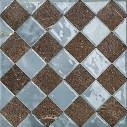 DC Amore Floriana Marrone Imperiale Matt 20 x 20cm Wall & Floor Tile