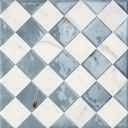 DC Amore Floriana Statuario Matt 20 x 20cm Wall & Floor Tile in a room setting