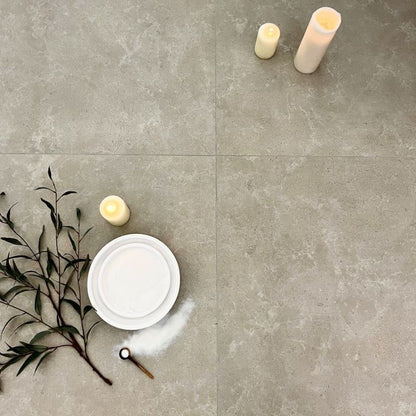 Elements Limestone Hauteville Cream Matt 120 x 60cm Wall & Floor Tile in a room setting