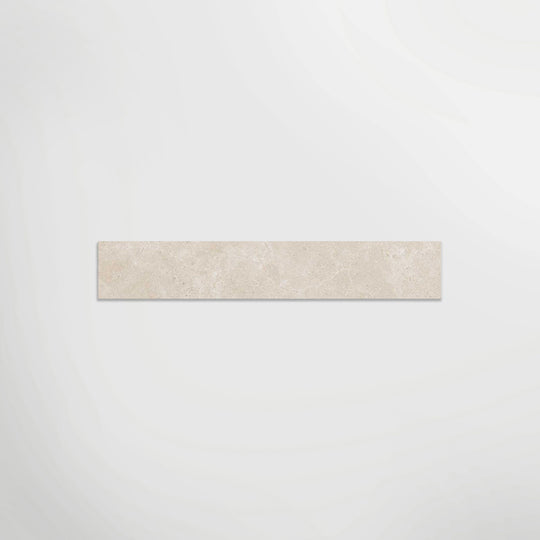 Elements Limestone Hauteville Cream Matt 90 x 7.5cm Skirting