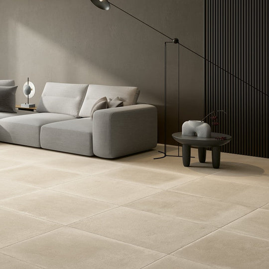 English Stone Ivory Matt 60 x 60cm Wall & Floor Tile