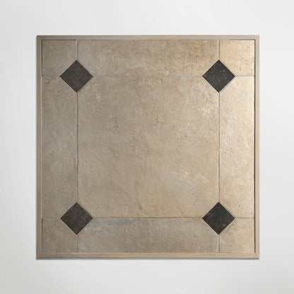 Hampton Golden Octagon Matt 60 x 60cm Wall & Floor Tile in a room setting
