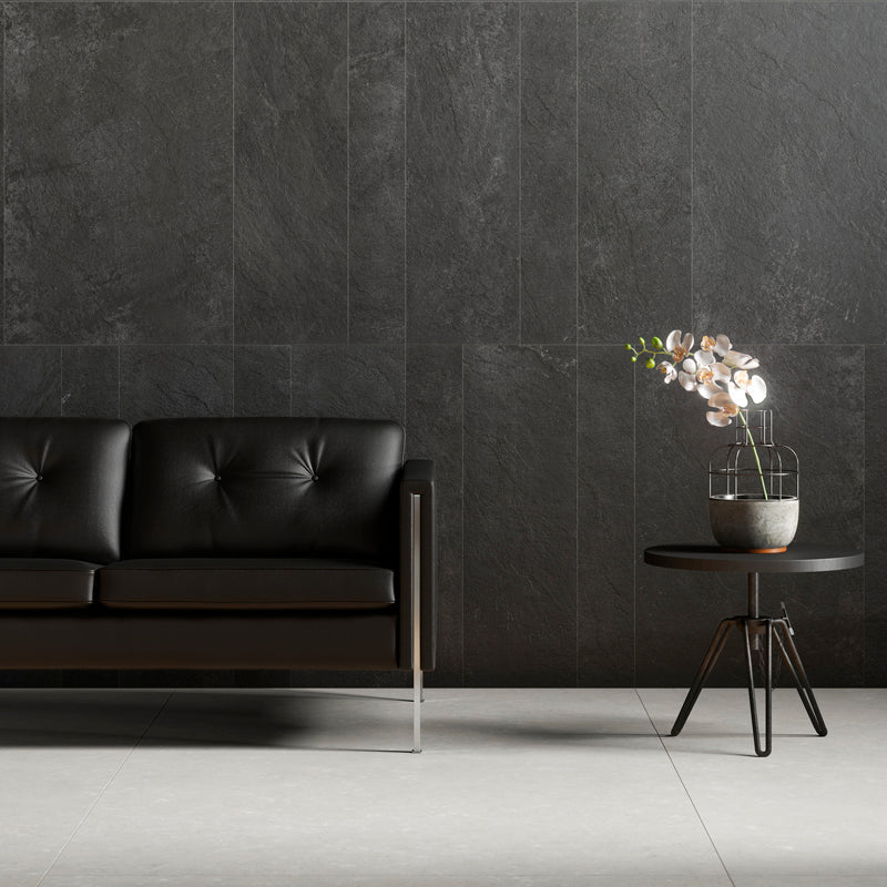 Lago Slate Graphite Textured 90 x 60cm Wall & Floor Tile
