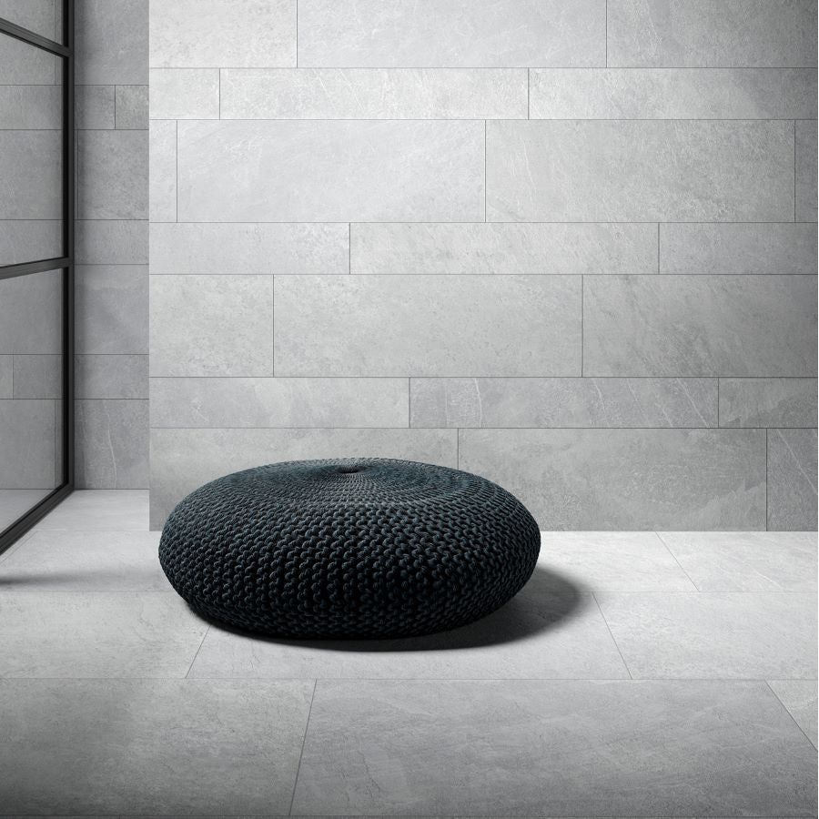 Lago Slate Grey Textured 90 x 15cm Wall & Floor Tile