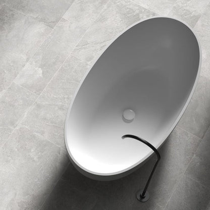 Lago Slate Grey Textured 90 x 60cm Wall & Floor Tile in a room setting