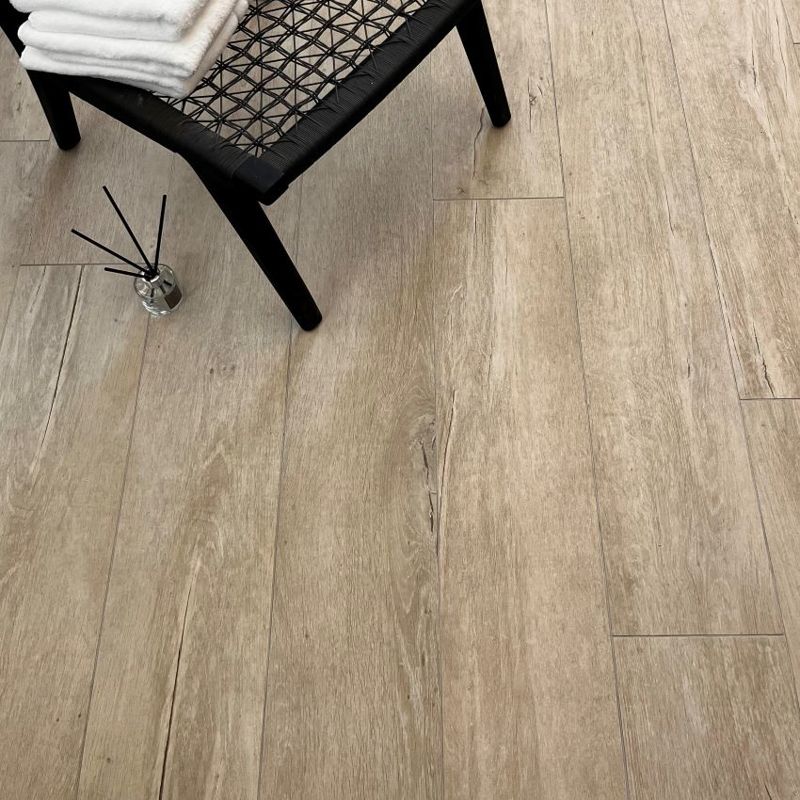 Lenke Maple Matt 150 x 25cm Wall & Floor Tile in a room setting