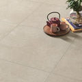 Lithoria Greige Matt 30 x 60cm Wall & Floor Tile in a room setting