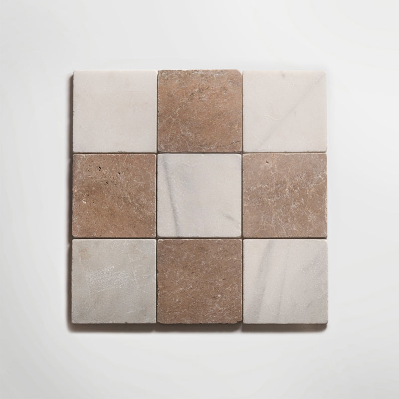Macael White Tumbled 30 x 30cm Wall & Floor Tile