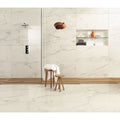 Massa Calacatta Polished 120 x 60cm Wall & Floor Tile in a room setting