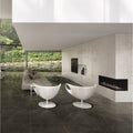 Massa Graphite Matt 120 x 60cm Wall & Floor Tile in a room setting