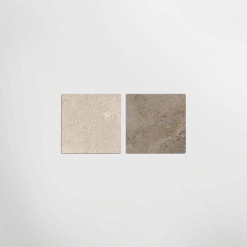 Med Stone Dor And Byblos Chequer Matt 40 x 40cm Wall & Floor Tile
