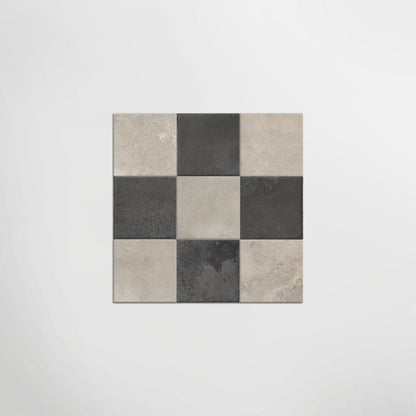 Med Stone Erice And Menfi Chequer Matt 20 x 20cm Wall & Floor Tile