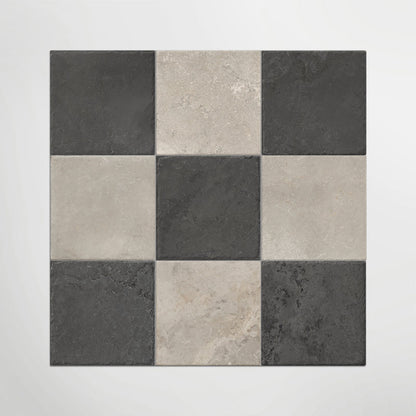 Med Stone Erice And Menfi Chequer Matt 20 x 20cm Wall & Floor Tile