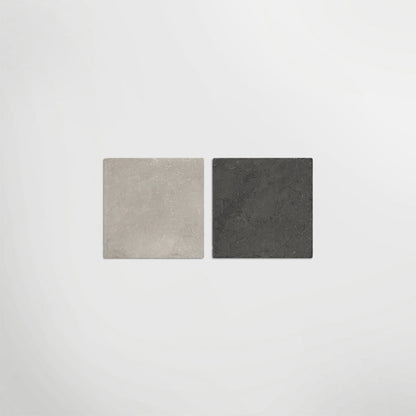 Med Stone Erice And Menfi Chequer Matt 20 x 20cm Wall & Floor Tile in a room setting