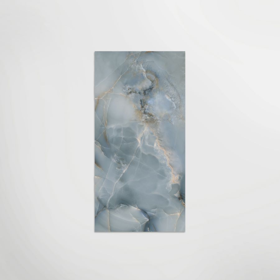 Mirrored Marble Onice Sky B Polished 120 x 60cm Wall & Floor Tile