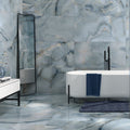 Mirrored Marble Onice Sky B Polished 120 x 60cm Wall & Floor Tile in a room setting