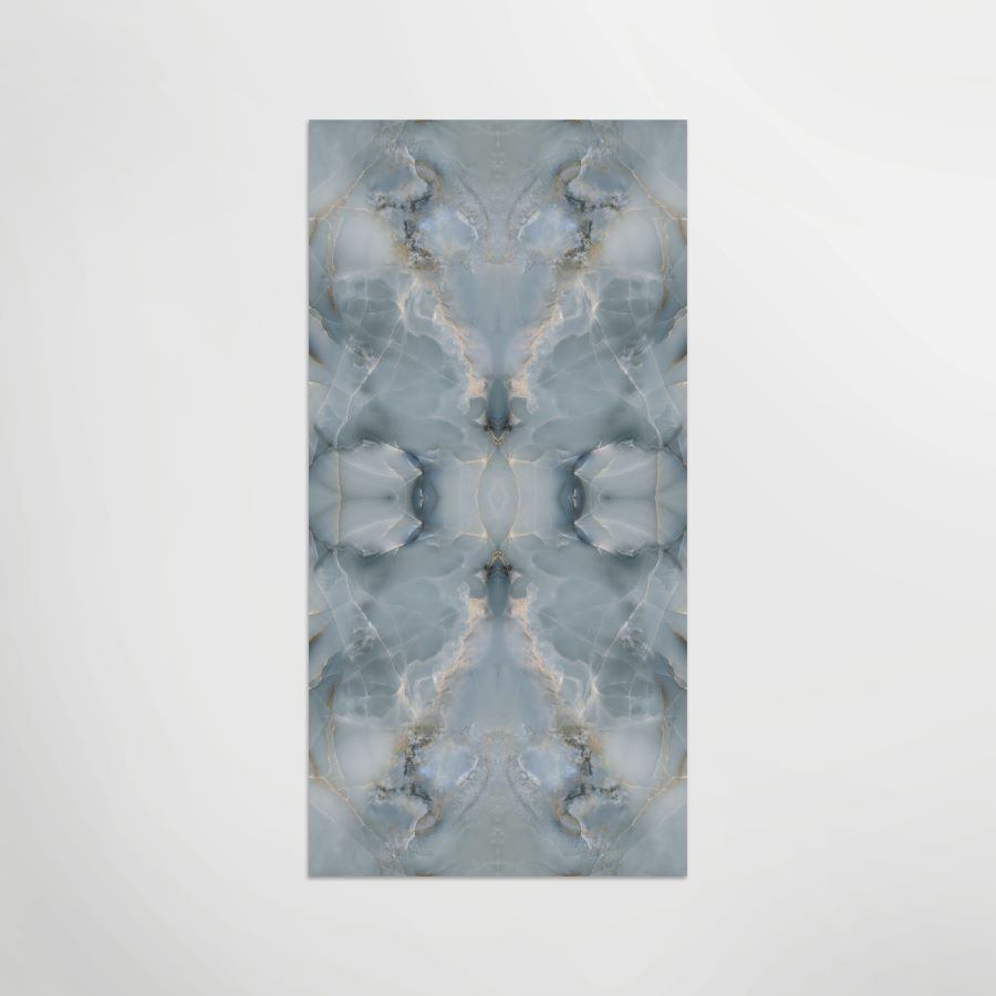Mirrored Marble Onice Sky B Polished 120 x 60cm Wall & Floor Tile