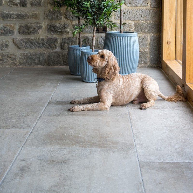 Montpellier Beige Matt 30 x 15cm Wall & Floor Tile in a room setting