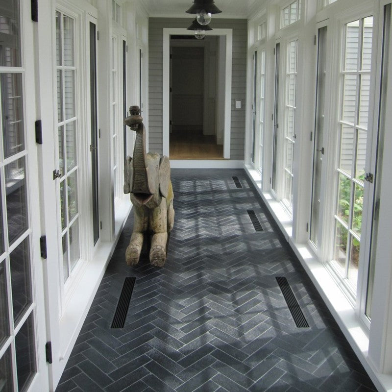 Nero Parquet Matt 25 x 7cm Wall & Floor Tile