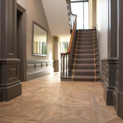 Parquet Khaki Textured 60 x 60cm Wall & Floor Tile