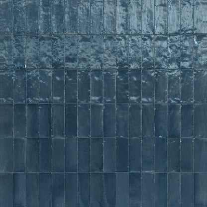 Qualis Rice Blue Polished 15 x 5cm Wall & Floor Tile
