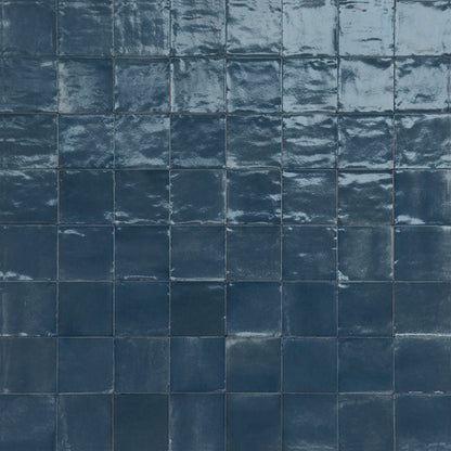 Qualis Rice Blue Polished 15 x 5cm Wall & Floor Tile