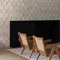 Qualis Rice Grey Polished 15 x 5cm Wall & Floor Tile in a room setting