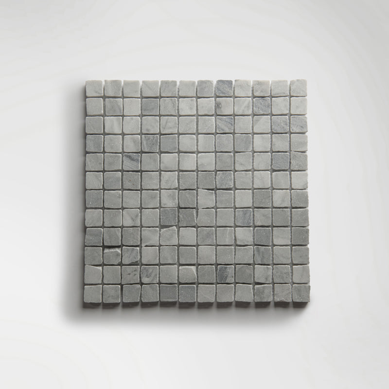 Roman Bardiglio Nuvolato Mosaic Honed 30 x 30cm Wall & Floor Tile - Marble - Neutral