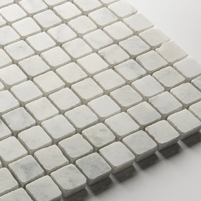 Roman Bianco Carrara Mosaic Honed 30 x 30cm Wall & Floor Tile