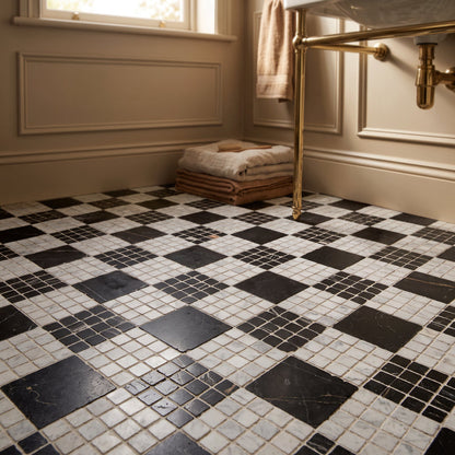 Roman Bianco Carrara Mosaic Honed 30 x 30cm Wall & Floor Tile
