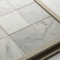 Roman Bianco Carrara Squares Tumbled 10 x 10cm Wall & Floor Tile