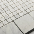 Roman Bianco Carrara Squares Tumbled 10 x 10cm Wall & Floor Tile