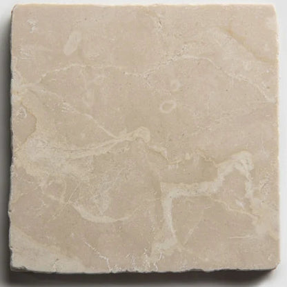 Roman Botticino Squares Tumbled 10 x 10cm Wall & Floor Tile