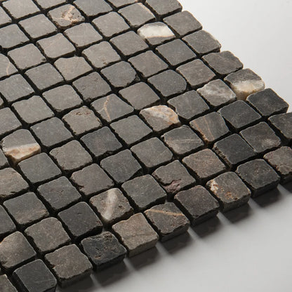 Roman Bronze Fantasy Mosaic Honed 30 x 30cm Wall & Floor Tile