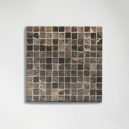 Roman Bronze Fantasy Mosaic Honed 30 x 30cm Wall & Floor Tile