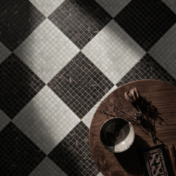 Sahara Noir Mosaic Honed 30 x 30cm Wall & Floor Tile