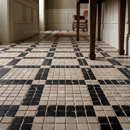 Roman Sahara Noir Mosaic Honed 30 x 30cm Wall & Floor Tile