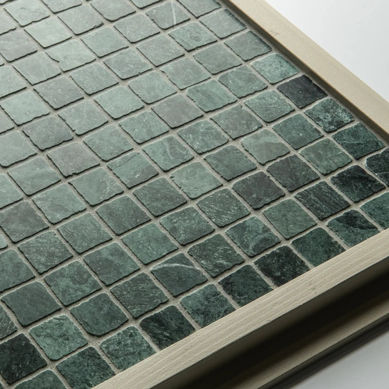 Roman Verde Guatemala Mosaic Honed 30 x 30cm Wall & Floor Tile - Marble - Green