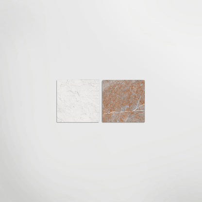 Rosso And Carrara Chequer Matt 30 x 30cm Wall & Floor Tile