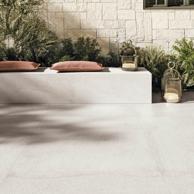 Saint Sublaine Matt 80 x 80cm Wall & Floor Tile in a room setting