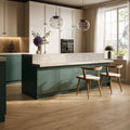 Saint Wood Caramel Matt 60 x 10cm Wall & Floor Tile in a room setting