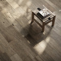 Saint Wood Rustic Brown Matt 60 x 10cm Wall & Floor Tile in a room setting