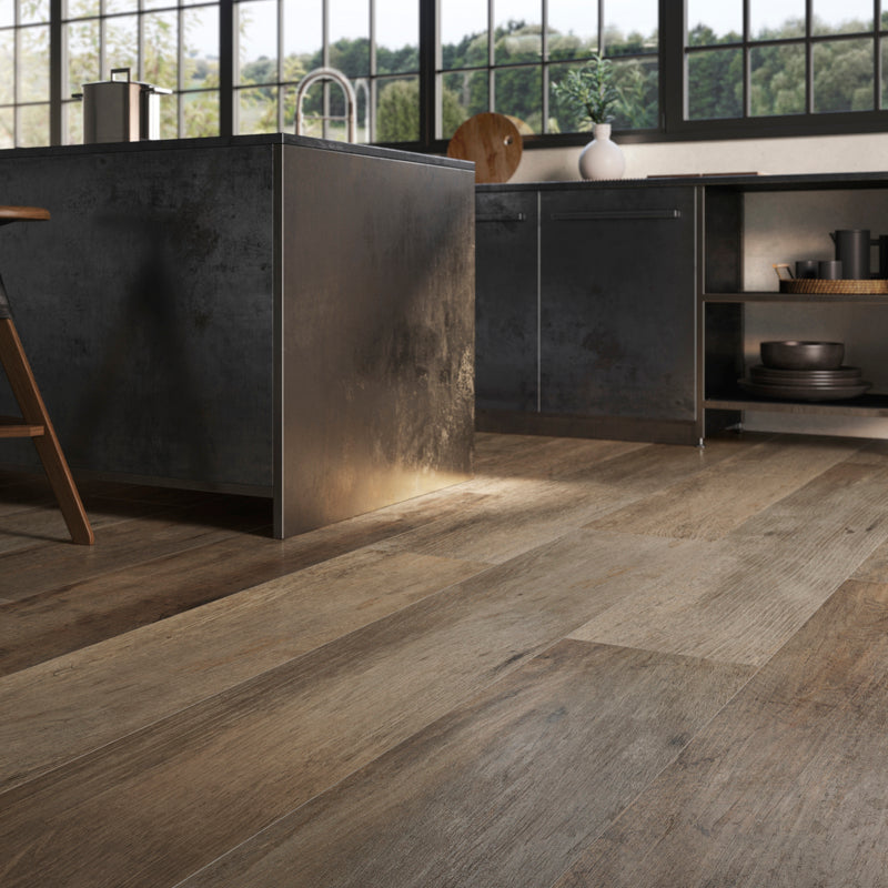 Saint Wood Rustic Brown Matt 180 x 30cm Wall & Floor Tile