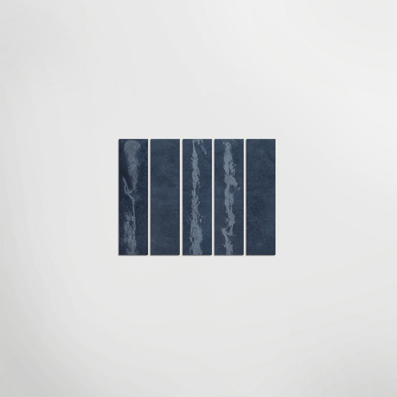 Sensa Mini Blu Polished 6 x 24cm Wall Tile