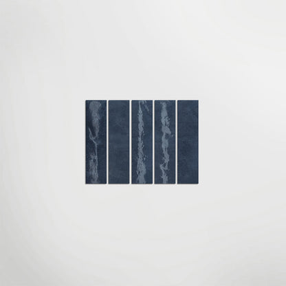 Sensa Mini Blu Polished 6 x 24cm Wall Tile