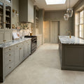 So Med Ivory Honed 90 x 90cm Wall & Floor Tile in a room setting