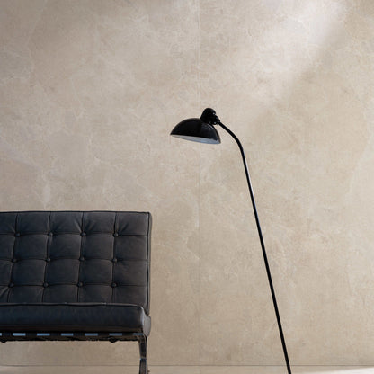 Stonehaven Sand Textured 100 x 100cm Wall & Floor Tile in a room setting