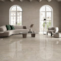 Style2 Cream Delicato Az Polished 120 x 60cm Wall & Floor Tile in a room setting