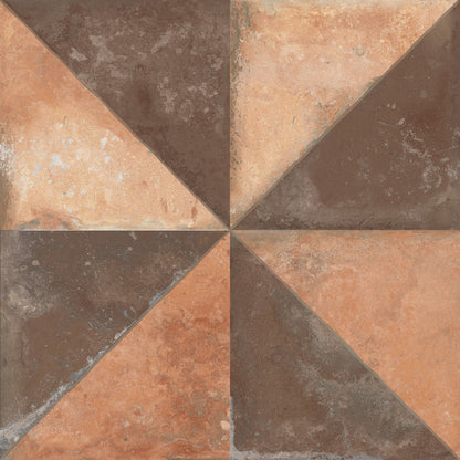 Terra Triangle Matt 22.3 x 22.3cm Wall & Floor Tile